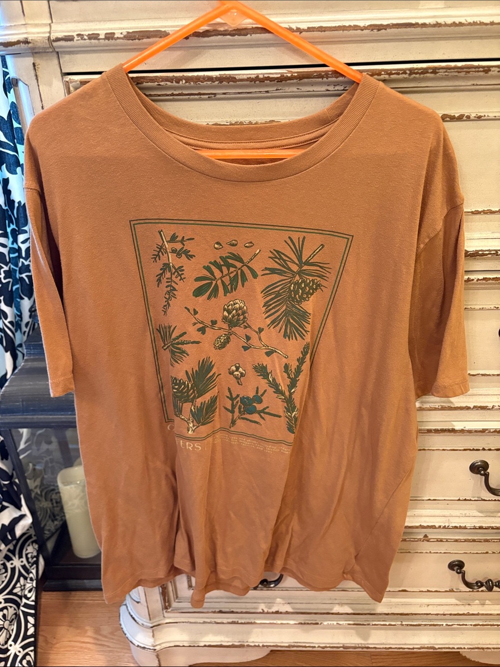 Old Navy Tan-Orange Soft-Washed Tee